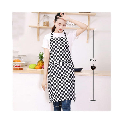 Stain-proof Apron with Pockets - Adjustable Cooking Kitchen Apron for Baking Home Cleaning