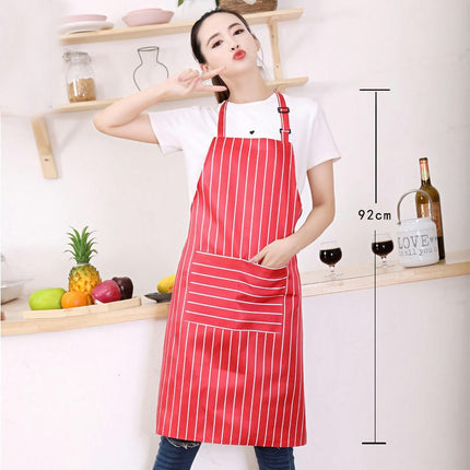 Stain-proof Apron with Pockets - Adjustable Cooking Kitchen Apron for Baking Home Cleaning