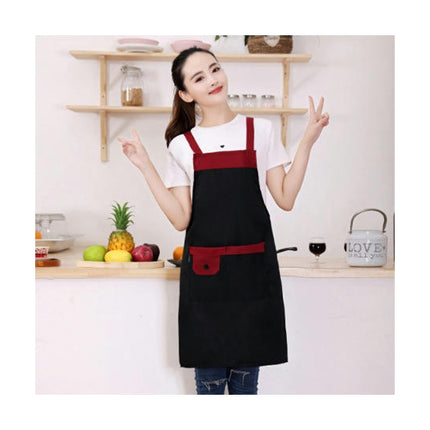 Men and Women Chef Cooking Aprons - Adjustable Cross Strap Kitchen Apron With Pockets