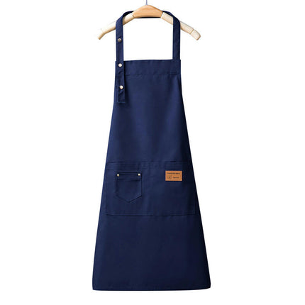 Aprons for Women Men BBQ Chef Cooking Water Drop Resistant Canvas Adjustable Kitchen Apron with Pockets