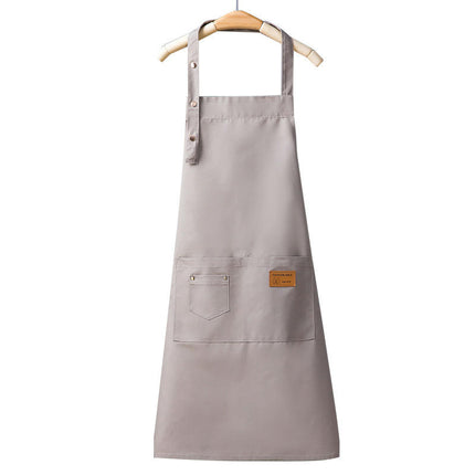 Aprons for Women Men BBQ Chef Cooking Water Drop Resistant Canvas Adjustable Kitchen Apron with Pockets