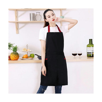 Adjustable Bib Apron, Waterproof Kitchen Apron - With Pockets and Long Straps