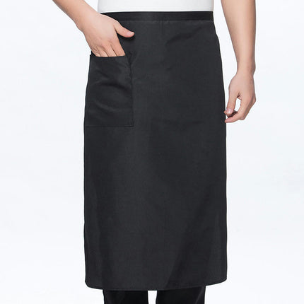 Unisex BBQ Bistro Waiter Cooking Half Apron with Pockets Waterproof and Stain-Resistant Waist