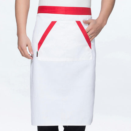 Unisex BBQ Bistro Waiter Cooking Half Apron with Pockets Waterproof and Stain-Resistant Waist