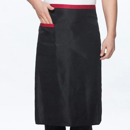 Unisex BBQ Bistro Waiter Cooking Half Apron with Pockets Waterproof and Stain-Resistant Waist