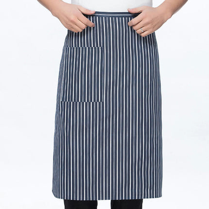 Unisex BBQ Bistro Waiter Cooking Half Apron with Pockets Waterproof and Stain-Resistant Waist