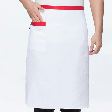 Unisex BBQ Bistro Waiter Cooking Half Apron with Pockets Waterproof and Stain-Resistant Waist