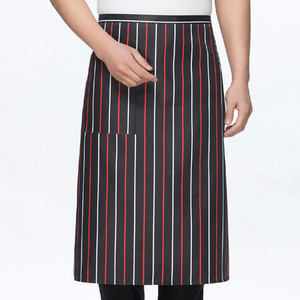 Unisex BBQ Bistro Waiter Cooking Half Apron with Pockets Waterproof and Stain-Resistant Waist