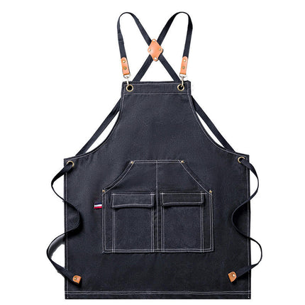 Aprons - Suitable for Gardening Restaurants with Large Pockets - Cotton Anti-fouling Aprons for Men and Women