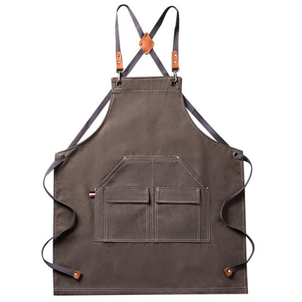 Aprons - Suitable for Gardening Restaurants with Large Pockets - Cotton Anti-fouling Aprons for Men and Women