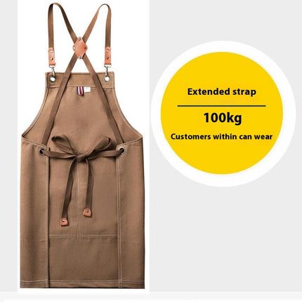 Aprons - Suitable for Gardening Restaurants with Large Pockets - Cotton Anti-fouling Aprons for Men and Women