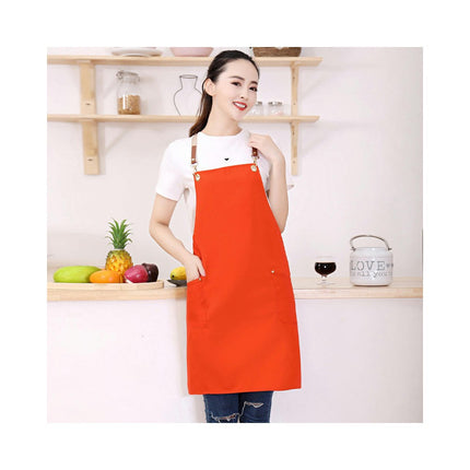 Bib Apron Adult Women Unisex with Cross Straps for Cooking Baking Kitchen Restaurant