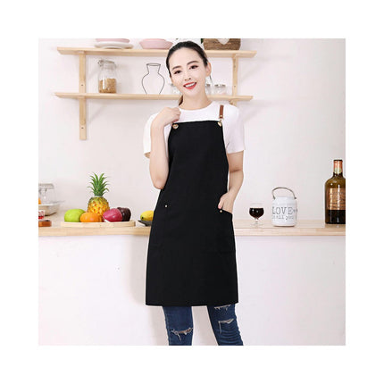 Bib Apron Adult Women Unisex with Cross Straps for Cooking Baking Kitchen Restaurant