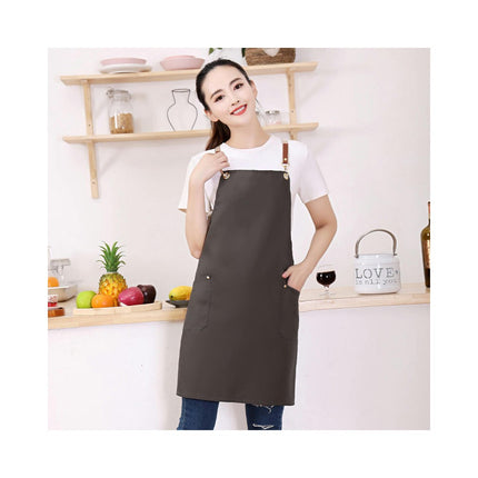 Bib Apron Adult Women Unisex with Cross Straps for Cooking Baking Kitchen Restaurant