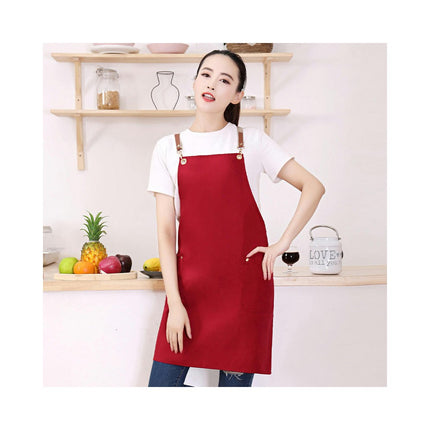 Bib Apron Adult Women Unisex with Cross Straps for Cooking Baking Kitchen Restaurant