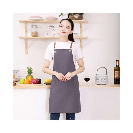 Bib Apron Adult Women Unisex with Cross Straps for Cooking Baking Kitchen Restaurant