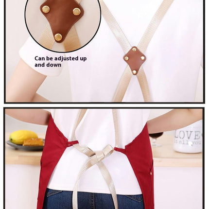 Bib Apron Adult Women Unisex with Cross Straps for Cooking Baking Kitchen Restaurant