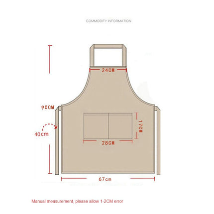 Bib Apron Adult Women Unisex with Front Pocket For Cooking Baking Kitchen Restaurant