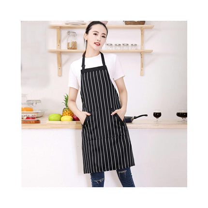 Adjustable Bib Apron with Long Ties for Women Men 6 Colors Chef Kitchen Cooking