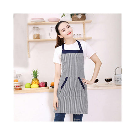 Adjustable Bib Apron with Long Ties for Women Men 6 Colors Chef Kitchen Cooking