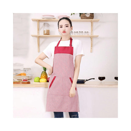 Adjustable Bib Apron with Long Ties for Women Men 6 Colors Chef Kitchen Cooking