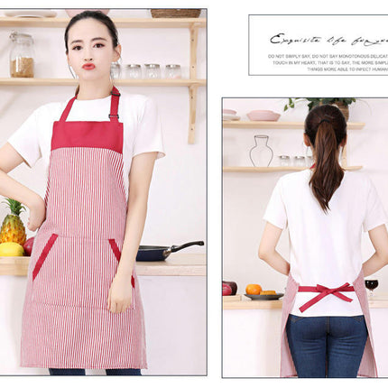 Adjustable Bib Apron with Long Ties for Women Men 6 Colors Chef Kitchen Cooking