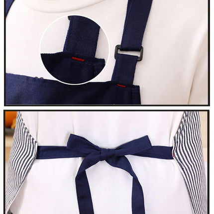 Adjustable Bib Apron with Long Ties for Women Men 6 Colors Chef Kitchen Cooking