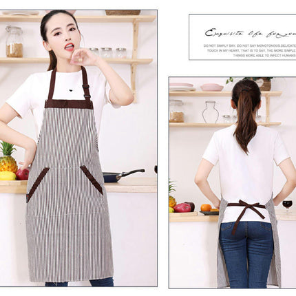 Adjustable Bib Apron with Long Ties for Women Men 6 Colors Chef Kitchen Cooking