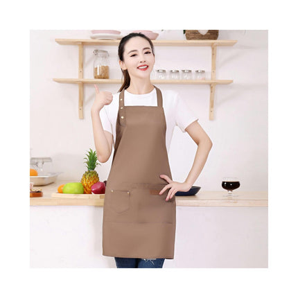 Aprons for Men and Women with Adjustable Straps and Large Pockets, Canvas Cooking Kitchen Chef Bib Apron