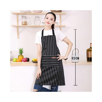 Adjustable Bib Apron with 2 Pockets Cooking Kitchen Cotton Aprons for Women Men Chef Restaurant