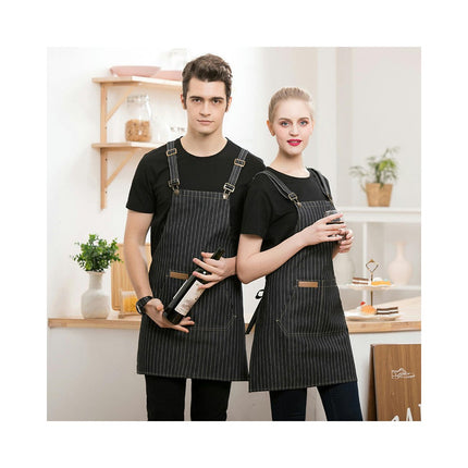 2 Pack Adjustable Aprons with 2 Pockets Cooking Kitchen Chef Aprons for Men and Women