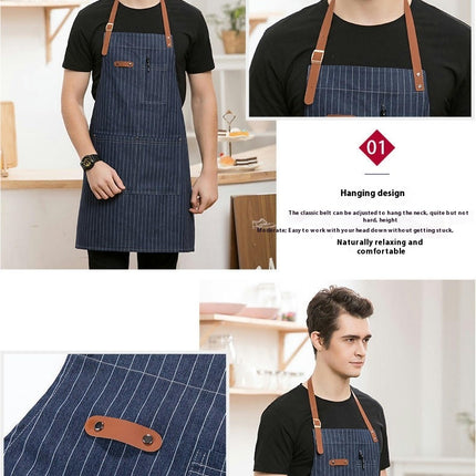 2 Pack Adjustable Halter Aprons, 2 Large Pockets, Men and Women Chef Couple BBQ Painting Aprons