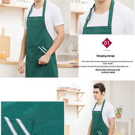 2 Pack Aprons - Solid Aprons with Pockets for Kitchen Cooking Restaurant BBQ Painting Making