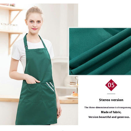 2 Pack Aprons - Solid Aprons with Pockets for Kitchen Cooking Restaurant BBQ Painting Making