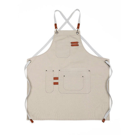 Cross Back Chef Apron for Men & Women with Pockets, Cooking Aprons, Men's Heavy Duty Work Aprons