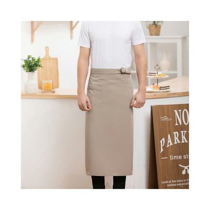 Half Apron Extended Waterproof and Stain-Resistant Restaurant Kitchen Waiter Half Waist Apron