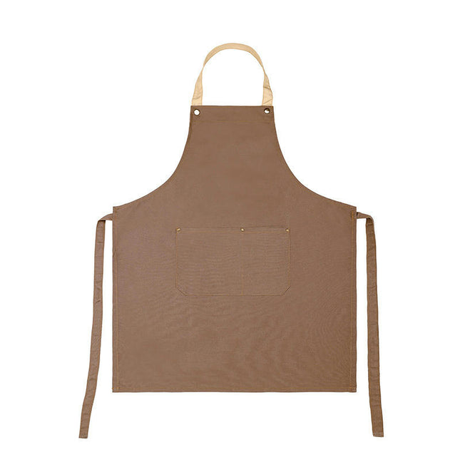 Women's Men's Aprons with Pockets Waterproof Kitchen Restaurant Waiter Halter Apron