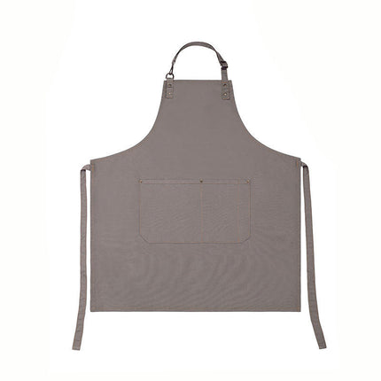 Bib Apron Adjustable with 2 Pockets, Water and Oil Resistant, Cooking Kitchen Chef Apron for Unisex