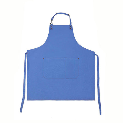 Bib Apron Adjustable with 2 Pockets, Water and Oil Resistant, Cooking Kitchen Chef Apron for Unisex