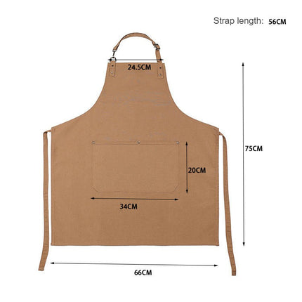 Bib Apron Adjustable with 2 Pockets, Water and Oil Resistant, Cooking Kitchen Chef Apron for Unisex