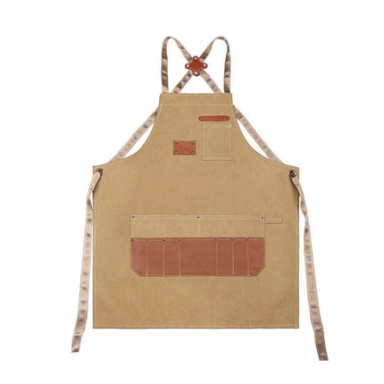 Cross Back Chef Apron for Men with Pockets, Cooking Aprons, Heavy Duty Work Aprons.