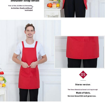 2 Pack Solid Color Bib Apron-Apron with 2 Pockets for Kitchen Cooking Restaurant BBQ Painting Craft