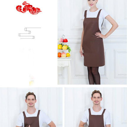 2 Pack Solid Color Bib Apron-Apron with 2 Pockets for Kitchen Cooking Restaurant BBQ Painting Craft