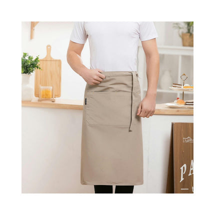 Canvas Apron-Unisex Waiter Half-Length Apron Hotel Restaurant Workwear