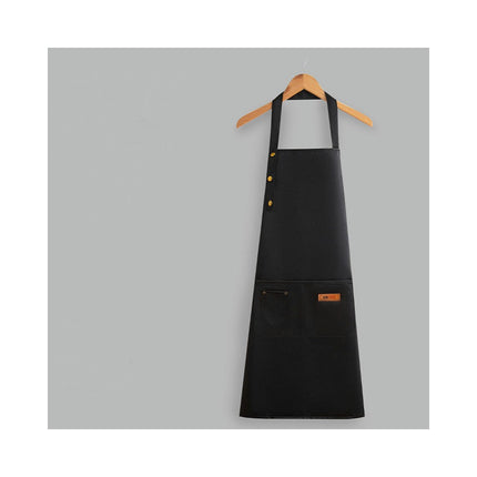 Apron for Men Women with Adjustable Straps and Large Pockets, Canvas Cotton Cooking Kitchen Aprons