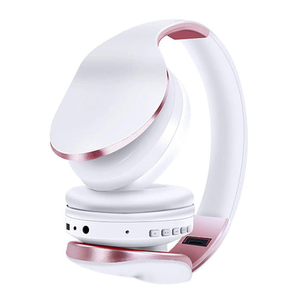 Wireless Bluetooth-compatible Sport Headset HiFi Stereo 5.0 Heavy Bass Headphone with Mic-Red