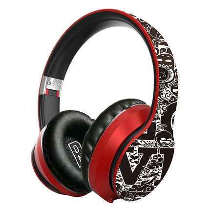 Bluetooth-compatible 5.0 Game Headphone Wireless Portable Headset with Microphone Stereo-Red