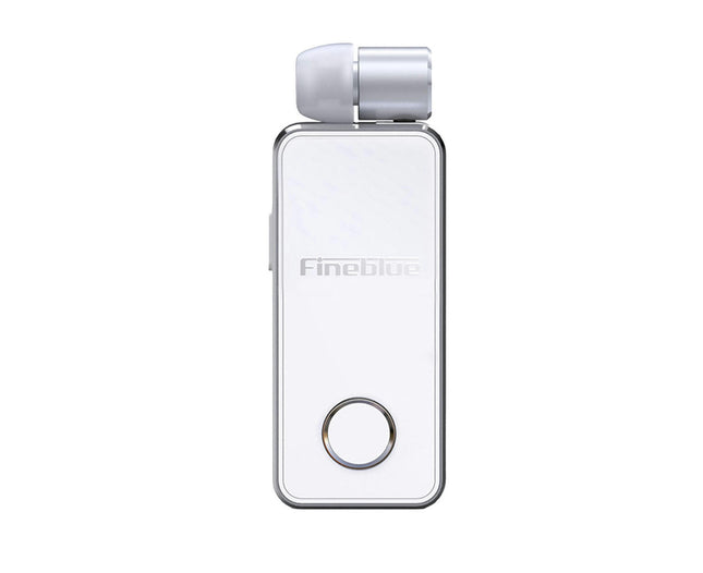 1Pc Fineblue F2 Pro Bluetooth Earphone with Microphone Wireless Headset for Business-White