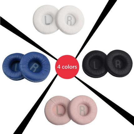 2Pcs Earpads Replacement HeadsetCover for JBL Tune600BTNC T500BT T450BT JR300BT Headset-Black