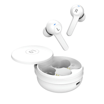 L9 Waterproof Wireless Earbud Voice Control Bluetooth 5.2 Stereo Earphone for Doing Sports-White